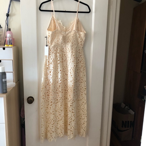 Astr the Label - Lace Midi Dress in L - NWT - Buttercream - Picture 4 of 9